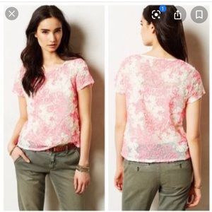 NWT Anthropologie Meadow Rue Crop Top Extra Small